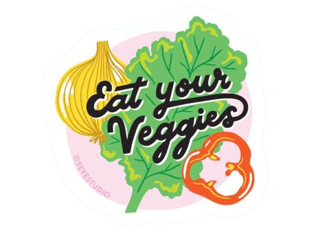 5 Eye Studio Eat Your Veggies Vinyl Sticker For Sale