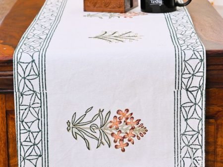 Bold Red Handblock Print Table Runner | 14 x 70 inches Fashion