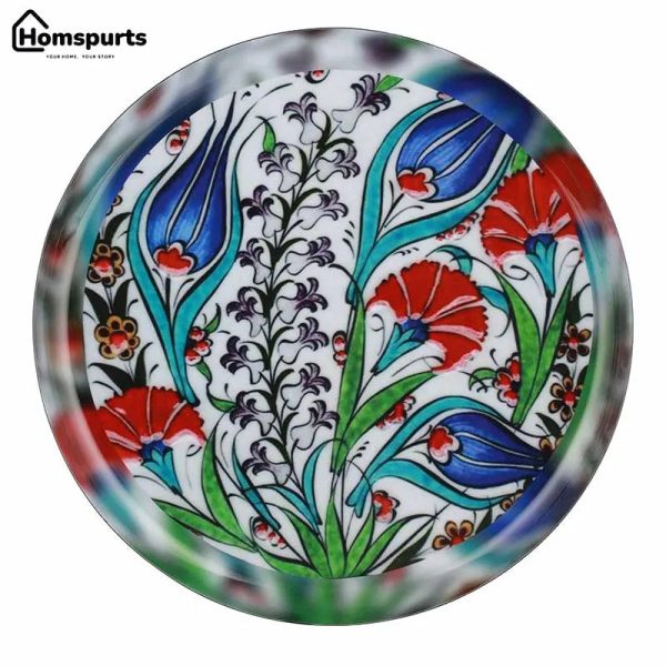 Indigo Tulip Wall Plates | Set of 3 Fashion