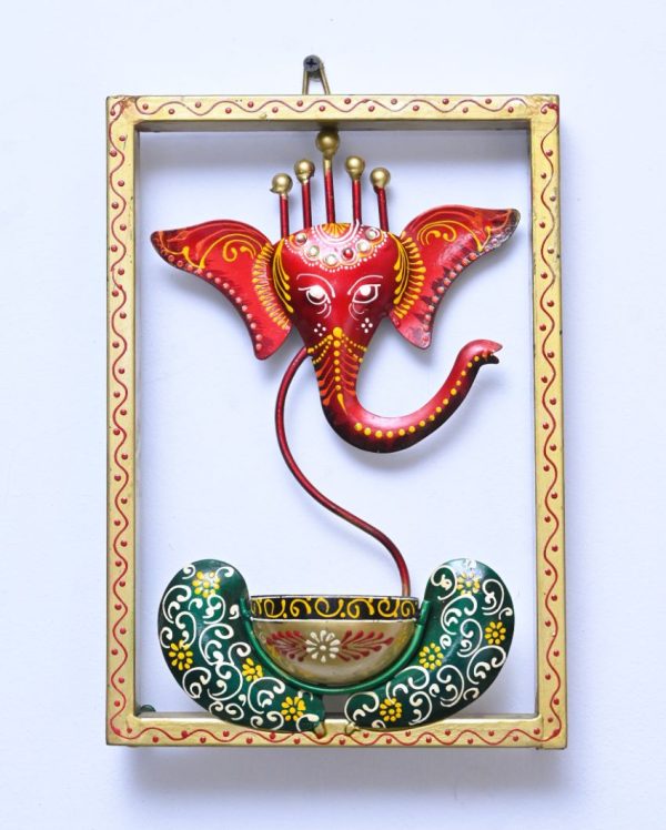 Ganesha Tea Light Hanging | 8 x 12 inches Fashion