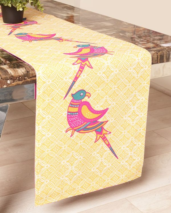 Tota Pari Cotton Printed Table Runner | 72 x 13 inches on Sale