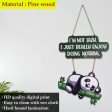 Lazy Panda Wooden Wall Hanging For Discount