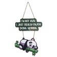 Lazy Panda Wooden Wall Hanging For Discount