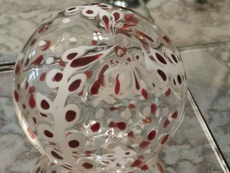 Speckled Design Art Glass Hand Blown Sphere Online Sale