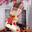 Delightful Cream Jute & Checks Rudolf and Gift Table Decorative | 22 x 10 x 5 inches Discount