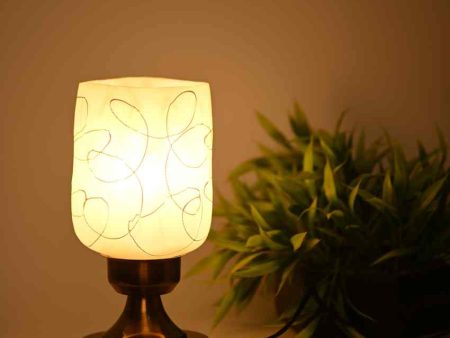 Azalea Designer LED Compatible Table Lamp With Glass Shade | 4 x 9 inches Cheap