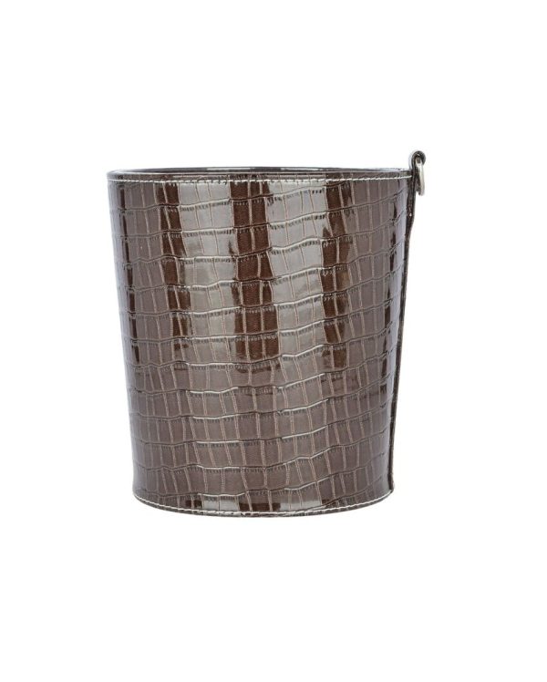 Premium Faux Leather with Classic Finish Dustbin | 5 L | 9 x 11 inches For Discount