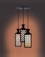 Decorativo 3 Lights Foyer Wooden Pendant Ceiling Lamp | 8 x 4 x 35 inches Online Sale