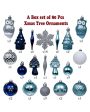 Stylish Silver & Blue Christmas Balls Set | 15 x 5 inches Sale