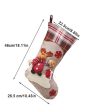 Delightful Cream Jute & Checks Rudolf and Gift Table Decorative | 22 x 10 x 5 inches Discount