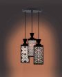 Colores Wooden Pendant 3 Lights Foyer Ceiling Lamp | 8 x 4 x 35 inches on Sale