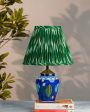 Modern Green Cotton Fabric and Coated Frame Ikat Empire Lampshade Cheap