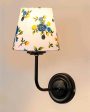 Elegant Artistic Cotton Shade Wall Mounted Lamp with Iron Base | 7 x 6 x 10 inches Online now