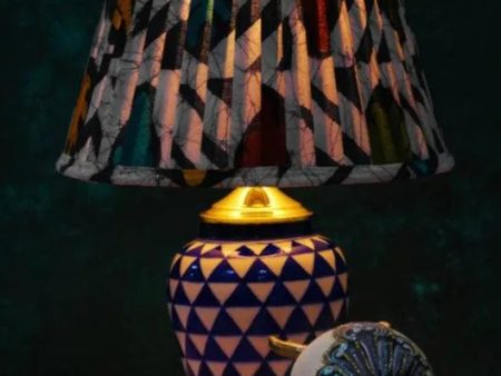 Multicolour Batik Pleated Empire Lampshade on Sale