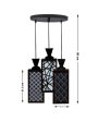 Detallado 3 Lights Wooden Pendant Foyer Ceiling Lamp | 8 x 4 x 35 inches Supply