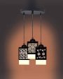 Decorativo 3 Lights Wooden Premium Hallway Ceiling Lamp | 5 x 6 x 32 inches Cheap