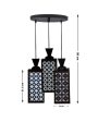 Colgante 3 Lights Foyer Wooden Pendant Ceiling Lamp | 8 x 4 x 35 inches Online