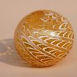 Wave Design Art Glass Hand Blown Sphere Discount