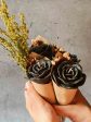 Black Rose Candle Flower Bouquet | 6.4 x 15.2 cm   2.5 x 6 inches on Sale