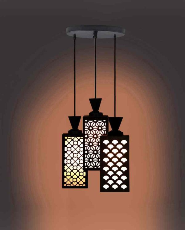 Estilo 3 Lights Wooden Premium Foyer Ceiling Lamp | 8 x 4 x 35 inches Sale