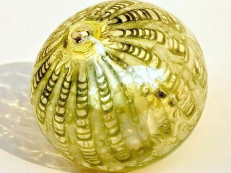 Ruistic Pumpkin Art Glass Hand Blown Sphere Fashion