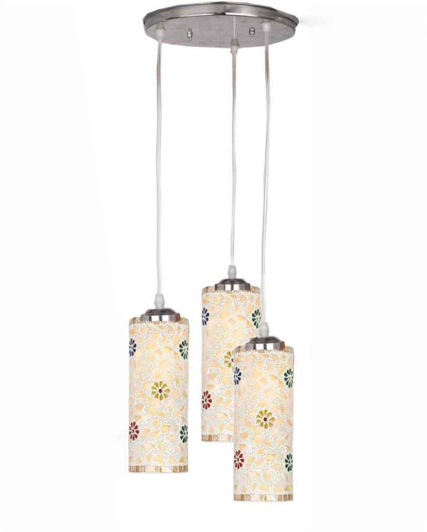 Chic Triple Glass Shade Pendant Light Ceiling Lamp | 13 x 13 x 32 inches Online now