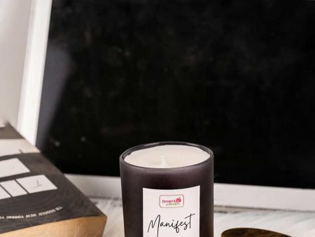 Manifest Positivity Candle Empowering Scent for Goals | 22.9 x 20.3 cm   9 x 8 inches Cheap