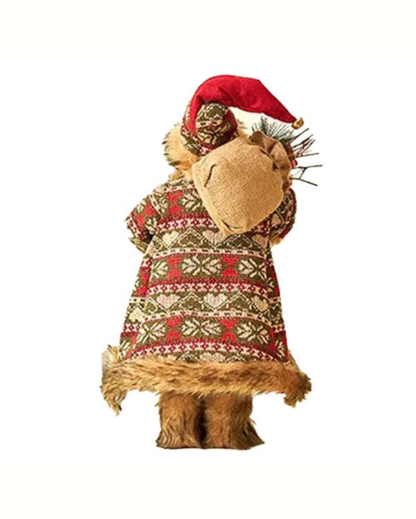 Jolly Olive & Red Furry Santa Claus Table Decorative Discount