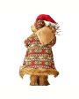 Jolly Olive & Red Furry Santa Claus Table Decorative Discount