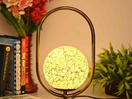 Begoniaa Oval Shape Color Table Lamp with Glass Shade | 8 x 13 inches For Discount