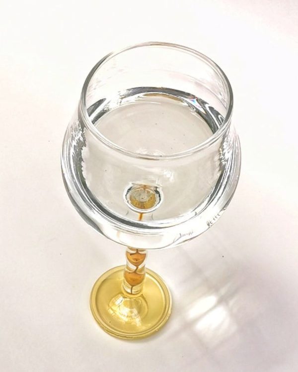 Muscov Yellow Base Wine Glass Cheap