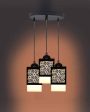 Espacio 3 Lights Wooden Premium Hallway Ceiling Lamp | 5 x 6 x 32 inches For Discount