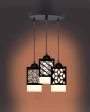 Ambiente 3 Lights Wooden Premium Hallway Ceiling Lamp | 5 x 6 x 32 inches For Sale