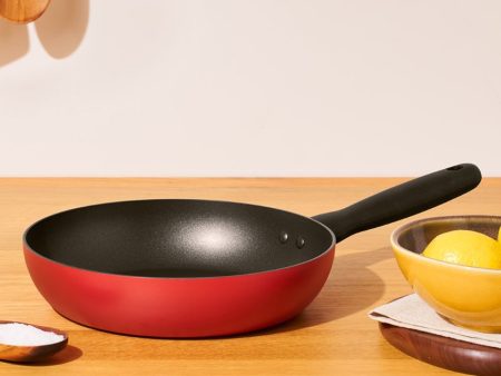 Vibrant Bauhaus Nonstick Open Frypan | 18 x 11 x 9 Inches For Cheap