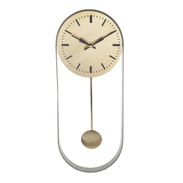 Noir Pendulum Wall Clock | 8 x 2 x 20 inches Online now