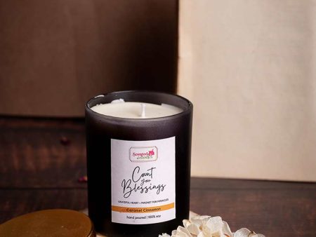 Count Your Blessings | Positivity Candle | Gratitude-Inspiring Scent | Single | 22.9 x 20.3 cm   9 x 8 inches Online Sale