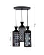 Eleganz 3 Lights Wooden Premium Foyer Ceiling Lamp | 8 x 4 x 35 inches on Sale