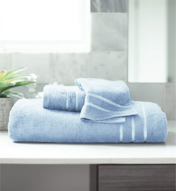 Light Blue Bamboo Bath Towel | 59x30 inches Hot on Sale