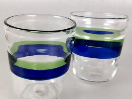 Simple Dual Color Design Handmade Glasses | Set Of 2 Sale