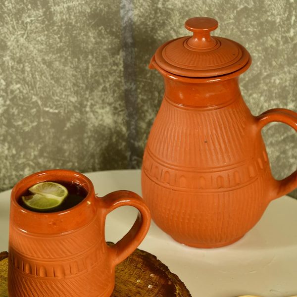 Terracotta Jug of Water For Sale