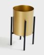 Contemporary Cylindrical Design Stand With Planter Pot Without Plant | 7 x 10 inches Hot on Sale