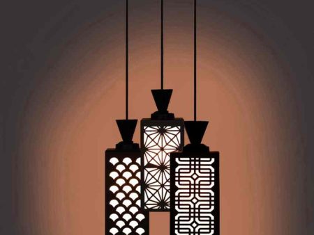 Creador 3 Lights Foyer Wooden Pendant Ceiling Lamp | 8 x 4 x 35 inches Sale