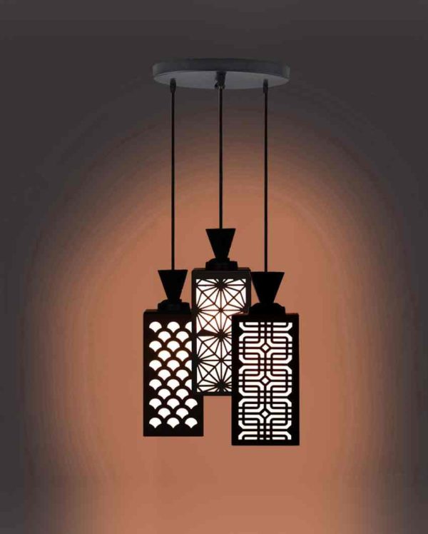 Creador 3 Lights Foyer Wooden Pendant Ceiling Lamp | 8 x 4 x 35 inches Sale