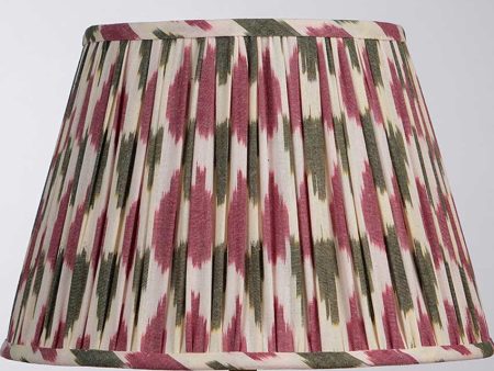 Trendy Pink Cotton Fabric and Coated Frame Ikat Empire Lampshade Hot on Sale