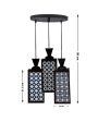 Chick Wooden 3 Lights Pendant Foyer Ceiling Lamp | 8 x 4 x 35 inches Cheap