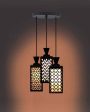 Ambiental 3 Lights Wooden Pendant Foyer Ceiling Lamp | 8 x 4 x 35 inches Fashion