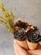 Black Rose Candle Flower Bouquet | 6.4 x 15.2 cm   2.5 x 6 inches on Sale