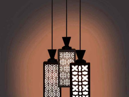 Fein Wooden Pendant 3 Lights Foyer Ceiling Lamp | 8 x 4 x 35 inches Online Hot Sale