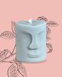 Face Statue Vanilla Coconut Soy Wax Candle| Grey | Single | 7 x 5 cm   3 x 2 inches Online now