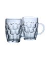 Transparent Beer Mugs | Set of 2 | 600ml Online now